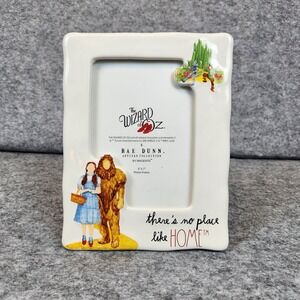 Wizard of Oz Rae Dunn Photo Frame 5x7 White Ceramic No Place Like Home NEW